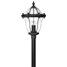San Clemente 26.5" Tall 3 Light Post Light with Clear Beveled Glass