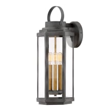 Danbury 3 Light 22" Tall Outdoor Wall Sconce