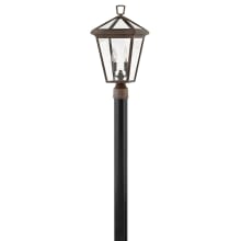 Alford Place 120v 2 Light 20.75" Tall Open Air Post Light with Clear Glass