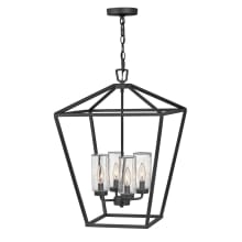 Alford Place 120v 4 Light 17" Wide Open Air Taper Candle Style Outdoor Chandelier