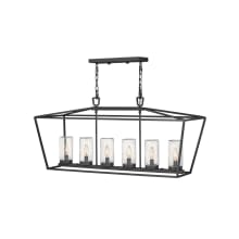 Alford Place 120v 6 Light 40" Wide Open Air Linear Outdoor Chandelier