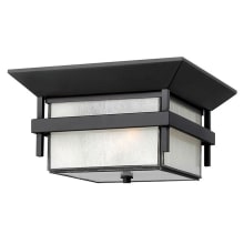 2 Light Outdoor Flush Mount Ceiling Fixture from the Harbor Collection