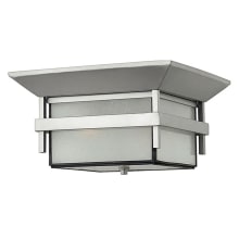 2 Light Outdoor Flush Mount Ceiling Fixture from the Harbor Collection