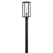 Max 18-1/2" Tall Post Light with Clear Glass