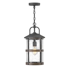 Lakehouse 9" Wide Open Air Outdoor Single Pendant with Seedy Glass Shade