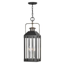 Fitzgerald 9" Wide Outdoor Mixed Metal Taper Candle Single Pendant