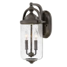 Willoughby 2 Light 17" Tall Outdoor Coastal Elements Wall Sconce