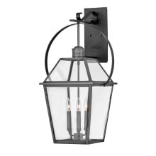 Nouvelle 3 Light 31" Tall Outdoor Wall Sconce