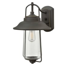 16" Height 1 Light Lantern Outdoor Wall Sconce from the Belden Place Collection