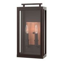 17" Height 2 Light Outdoor Wall Sconce from the Sutcliffe Collection