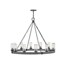 Sawyer 12 Light 38" Wide Open Air Outdoor Chandelier with LED Bulbs Included