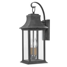 Adair 2 Light 20" Tall Heritage Outdoor Wall Sconce with LED Bulbs Included