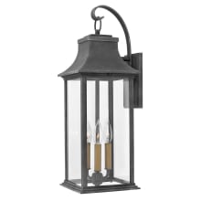 Adair 2 Light 25" Tall Heritage Outdoor Wall Sconce with LED Bulbs Included