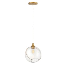 Skye Single Light 11" Wide Lisa McDennon Pendant with Clear Glass Shade
