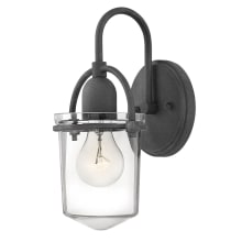Clancy Single Light 11" Tall Wall Sconce with a Clear Glass Urn