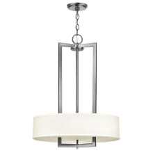 3 Light 20" Width 1 Tier Drum Chandelier from the Hampton Collection