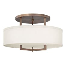 3 Light Semi-Flush Ceiling Fixture from the Hampton Collection