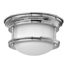 1 Light ADA Compliant LED Flush Mount Ceiling Fixture with Frosted Glass Shade from the Hadley Collection