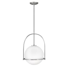 Somerset 1 Light 16" Wide Pendant with Etched Opal Glass