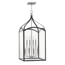 Clarendon 8 Light 20" Wide Full Sized Lantern Pendant with Clear Glass Panels