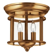 2 Light Semi-Flush Ceiling Fixture from the Gentry Collection