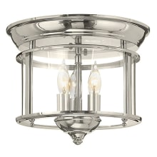3 Light Semi-Flush Ceiling Fixture from the Gentry Collection
