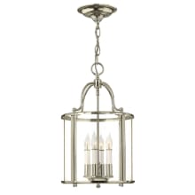 4 Light Full Sized Foyer Pendant from the Gentry Collection