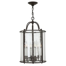 6 Light Full Sized Foyer Pendant from the Gentry Collection