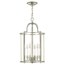 6 Light Full Sized Foyer Pendant from the Gentry Collection