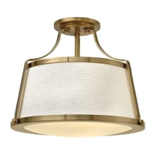 3 Light Semi-Flush Ceiling Fixture from the Charlotte Collection