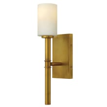 1 Light Indoor Wallchiere Wall Sconce in Vintage Brass from the Margeaux Collection