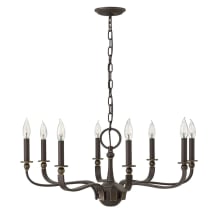 8 Light 1 Tier Candle Style Chandelier from the Rutherford Collection