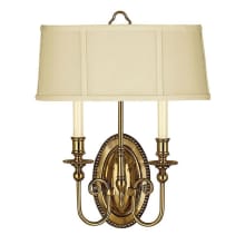 2 Light ADA Compliant 18" Height Indoor Double Sconce Wall Sconce from the Cambridge Collection