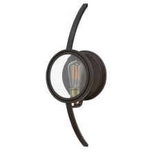 1 Light Wall Sconce with Clear Disk Shade from the Fulham Collection