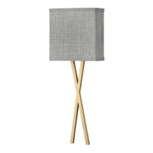 Axis 8" Wide Galerie Integrated LED Wall Sconce with Heathered Grey Linen Shade