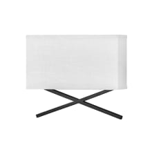 Axis 15" Wide Galerie Integrated LED Wall Sconce with Off White Linen Shade