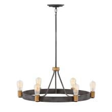 Silas 6 Light 29" Wide Ring Chandelier