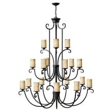 Casa 18 Light 3 Tier Candle Style Chandelier