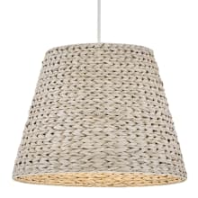 Seabrook 24" Wide Pendant with Woven Seagrass Shade