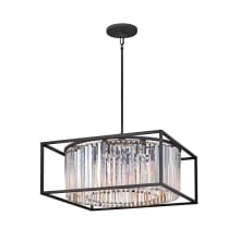 Giada 8 Light 24" Wide Crystal Drum in a Square Chandelier