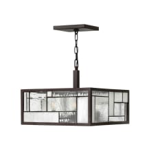 4 Light Indoor Full Sized Pendant from the Mondrian Collection