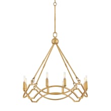 Leona 8 Light 27" Wide Taper Candle Style Chandelier