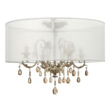 4 Light Indoor Semi-Flush Ceiling Fixture from the Carlton Collection