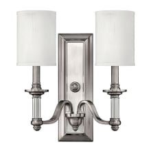2 Light 15.75" Height Indoor Double Sconce Wall Sconce from the Sussex Collection