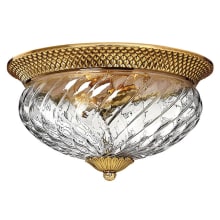 3 Light Indoor Flush Mount Ceiling Fixture from the Plantation Collection