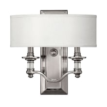2 Light ADA Compliant Indoor Double Sconce Wall Sconce from the Sussex Collection