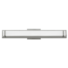 2 Light ADA Compliant LED Bathroom Bath Bar with White Shade from the Tremont Collection