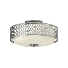 3 Light Indoor Semi-Flush Ceiling Fixture from the Jules Collection