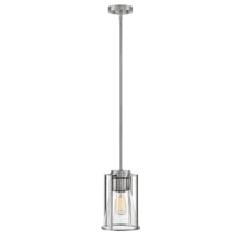 Refinery Single Light 7-3/4" Wide Mini Pendant with Clear Glass Shade