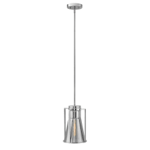 Refinery Single Light 7-3/4" Wide Mini Pendant with Mirrored Glass Shade